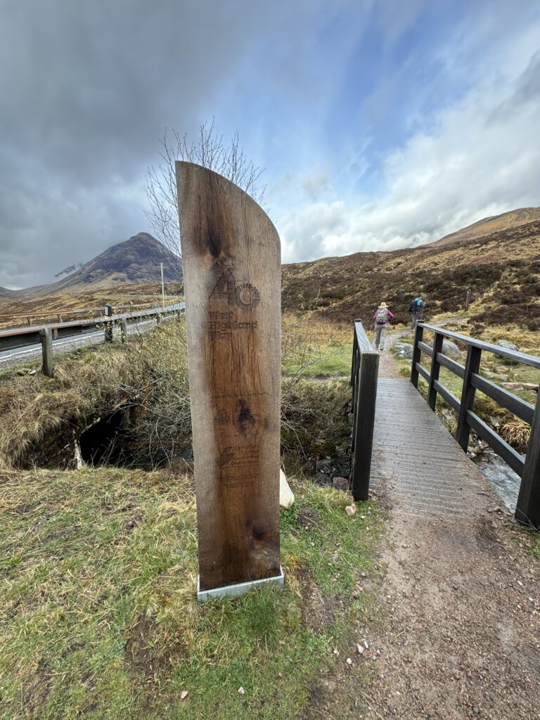 The start of the Devil's Staircase on the West Highland Way